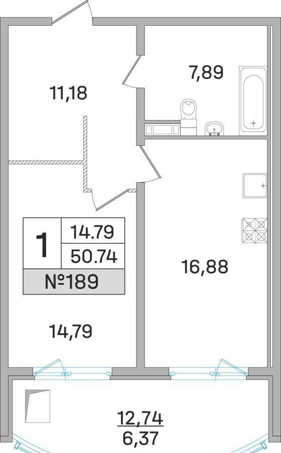 квартира г Королев ул Калинина 11 Дом‐Мегалит в Королёве фото 1