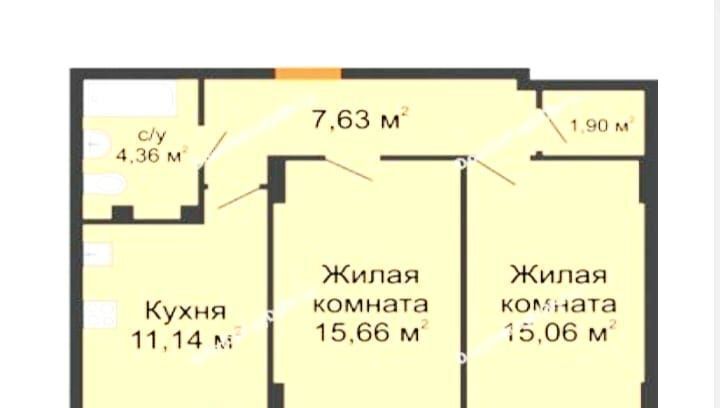 квартира г Ростов-на-Дону р-н Пролетарский Берберовка ул Горсоветская 49с/1 фото 15