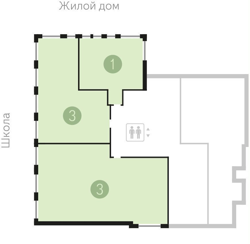 квартира г Сургут р-н Северо-Восточный жилой пр-кт Пролетарский дом «Гудзон» жилой дом фото 2