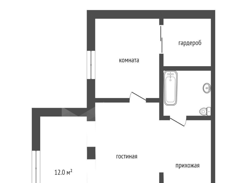 квартира г Тюмень р-н Калининский ул Депутатская 80к/1 Калининский административный округ фото 2