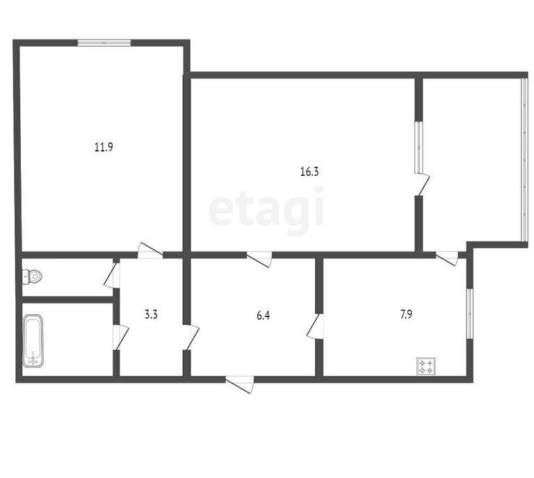 квартира г Черкесск ул Космонавтов 14 фото 14