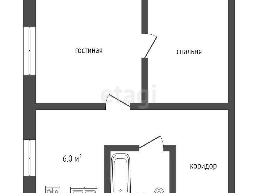 квартира р-н Альметьевский пгт Нижняя Мактама ул Некрасова 36 Республика Татарстан Татарстан фото 10