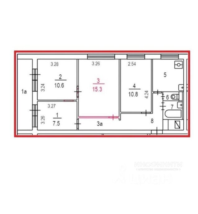 квартира г Москва метро Юго-Восточная ул Ташкентская 25к/1 фото 8