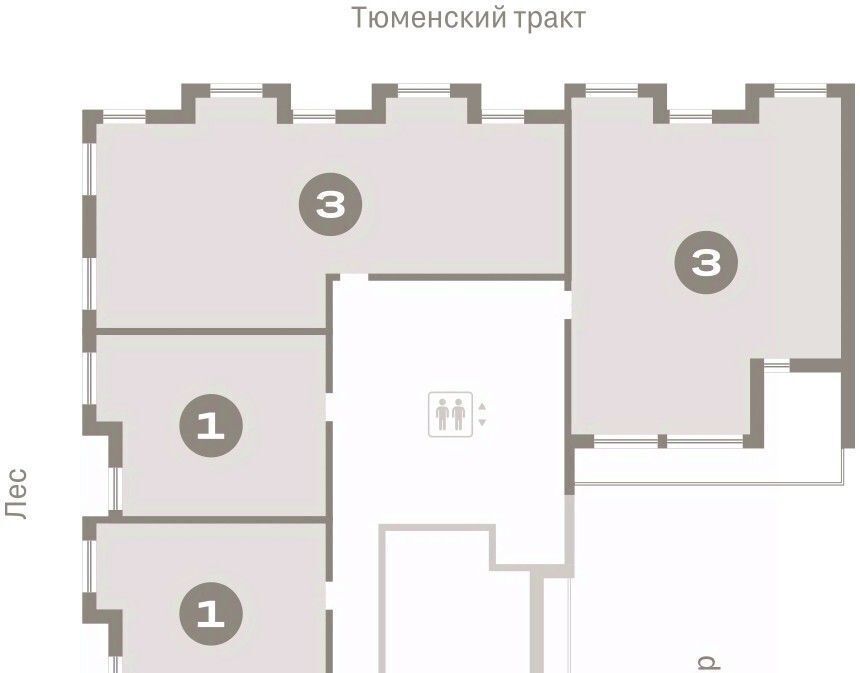 квартира г Сургут 35-й микрорайон ЖК квартал Новин 35-й фото 2