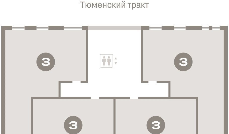 квартира г Сургут 35-й микрорайон ЖК квартал Новин 35-й фото 2