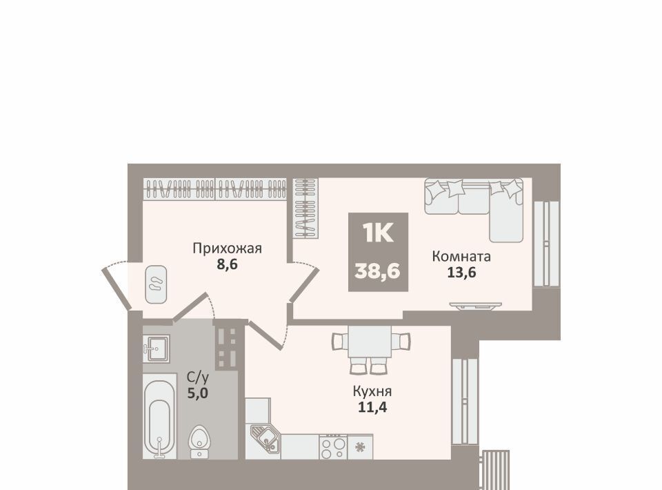 квартира г Курган п Заозерный мкр 1а жилрайон фото 1