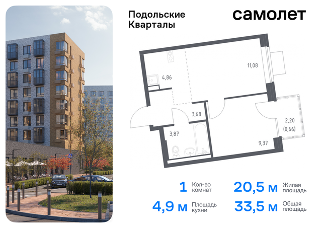 ЖК «Подольские кварталы» метро Бунинская аллея Щербинка, к 2 фото