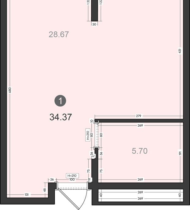 квартира г Владивосток р-н Первомайский ЖК «Клуб 25» фото 1