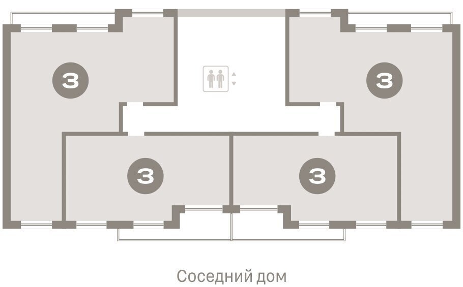 квартира г Тюмень ЖК «Октябрьский на Туре» Калининский административный округ фото 2