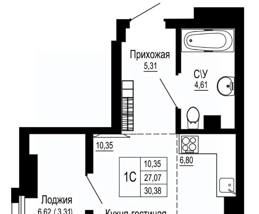 квартира г Ростов-на-Дону р-н Железнодорожный ул Привокзальная 3в фото 1
