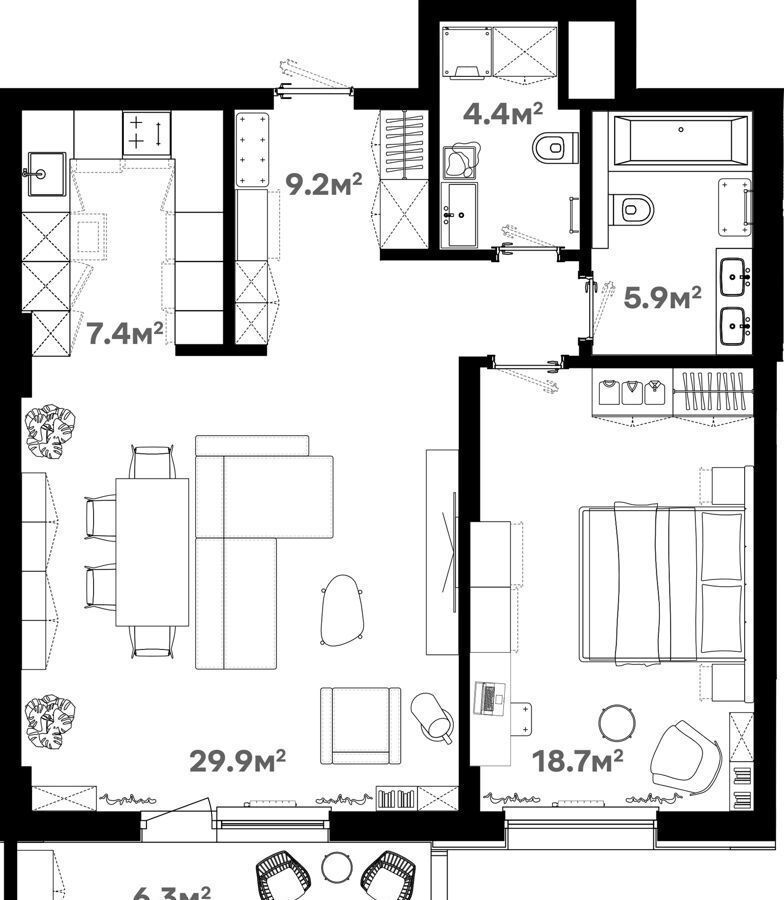 квартира г Москва ул Советская 60 ЖК «River House» Московская область, Щёлково фото 1