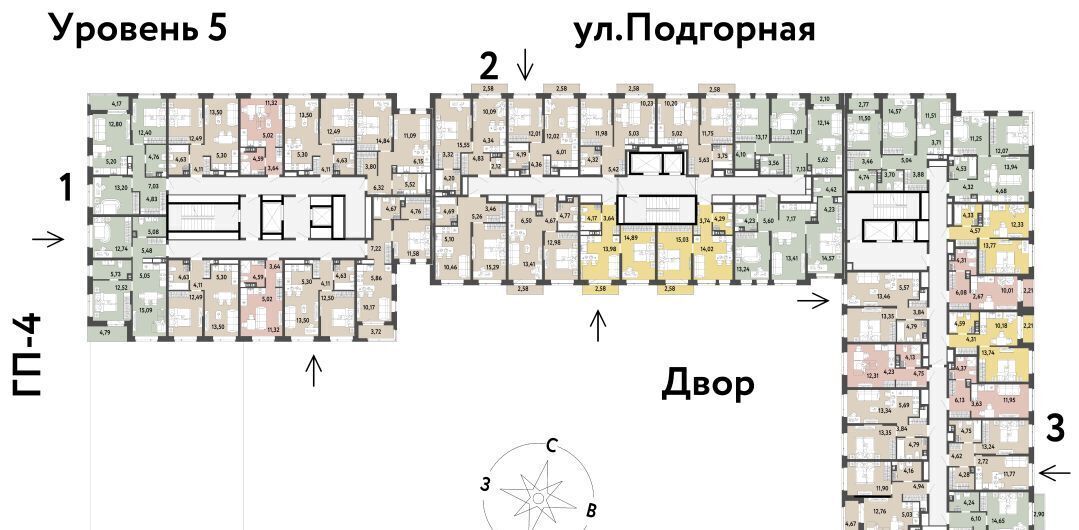 квартира г Тюмень р-н Калининский ул Подгорная 73 фото 3