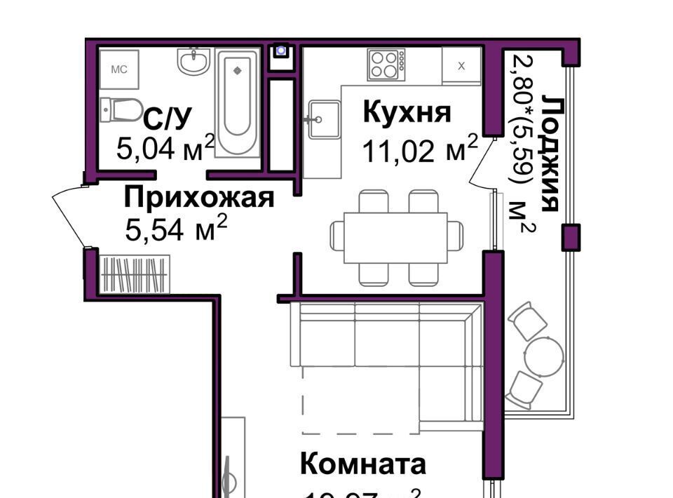 квартира г Симферополь р-н Центральный Город Мира жилой комплекс фото 1