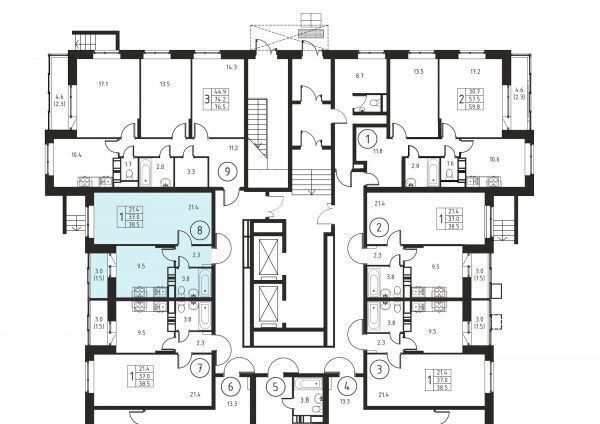 квартира г Домодедово ЖК Космос Домодедовская, Авиационный мкр фото 2