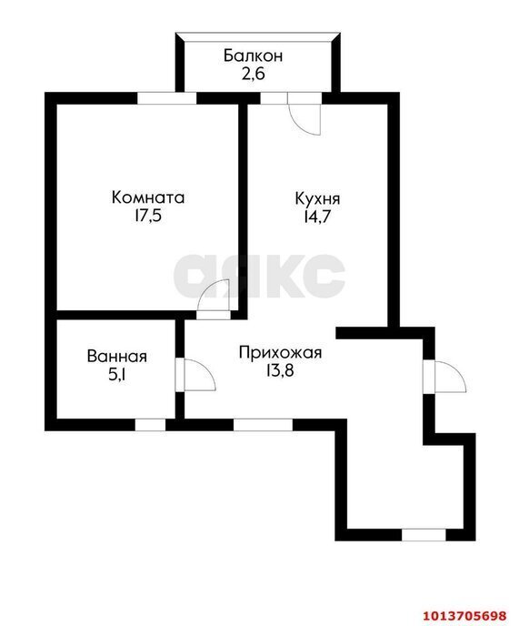 квартира р-н Тахтамукайский пгт Энем ул Молодежная 40б фото 3