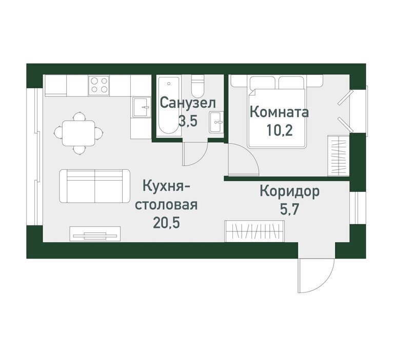 квартира р-н Сосновский п Западный р-н мкр Привилегия Кременкульское сельское поселение фото 1