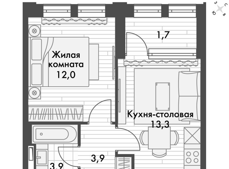 квартира г Владивосток р-н Ленинский ул Крылова 10 ЖК «Философия» фото 1