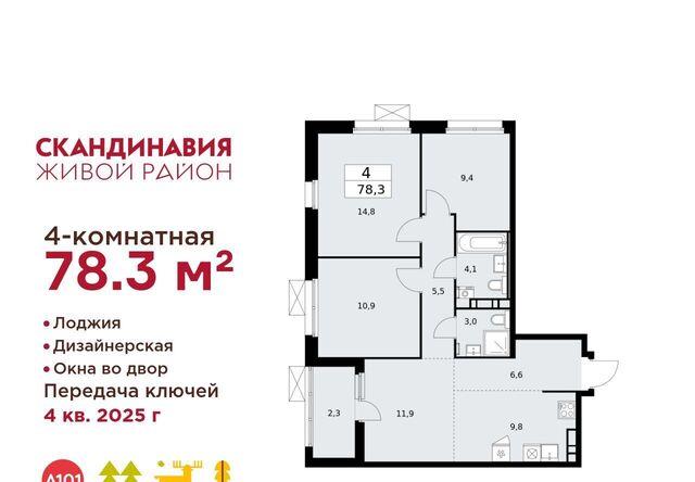 п Сосенское ЖК Скандинавия 25/3 фото