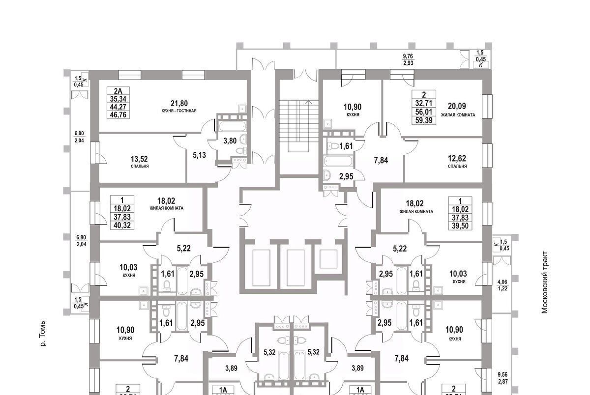 квартира г Томск р-н Кировский тракт Московский 109бк/3 фото 2