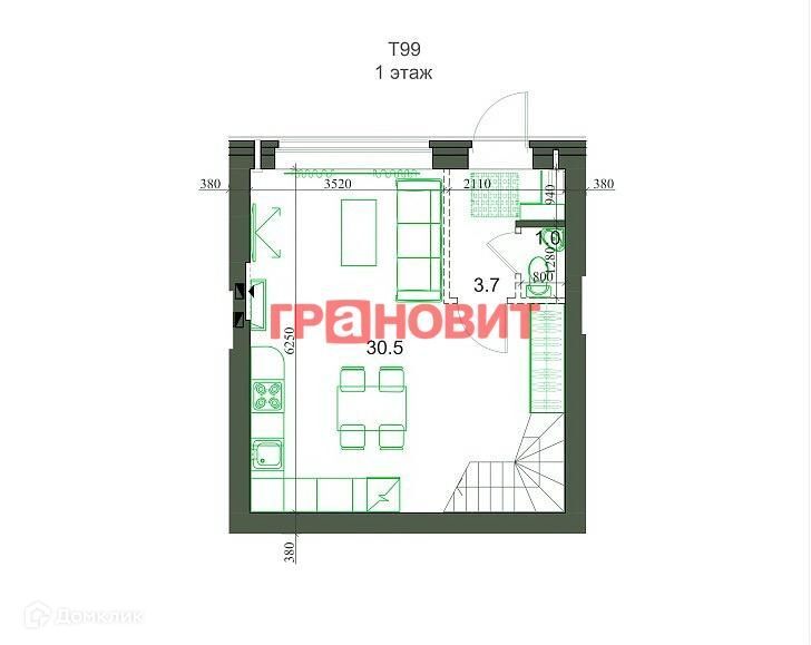 дом р-н Новосибирский п Элитный микрорайон Берёзки, 175 фото 10