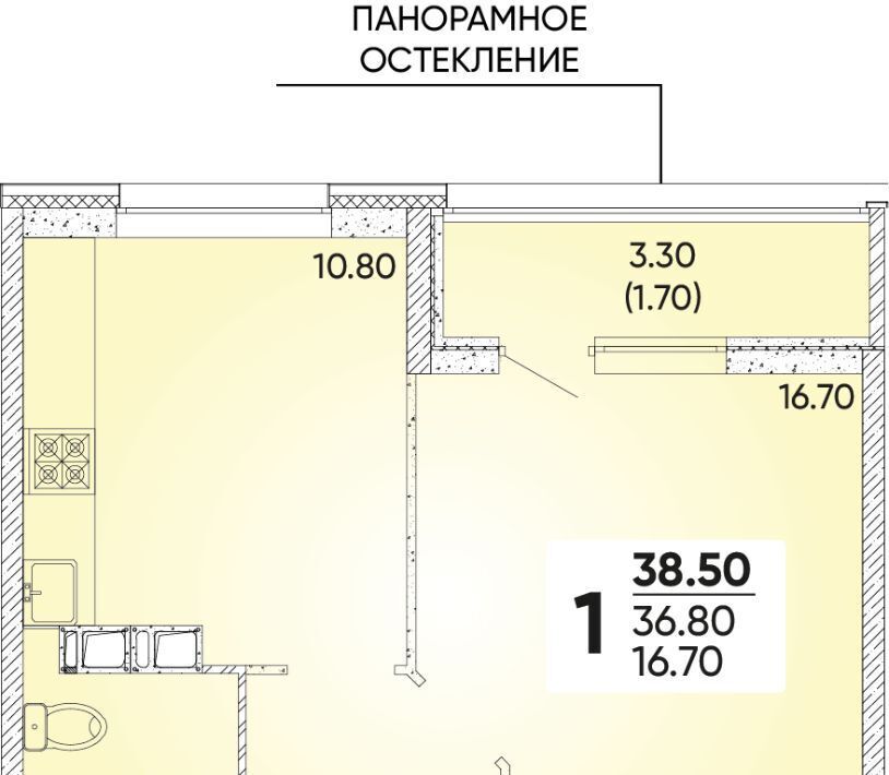 квартира г Краснодар р-н Прикубанский ЖК Архитектор фото 1