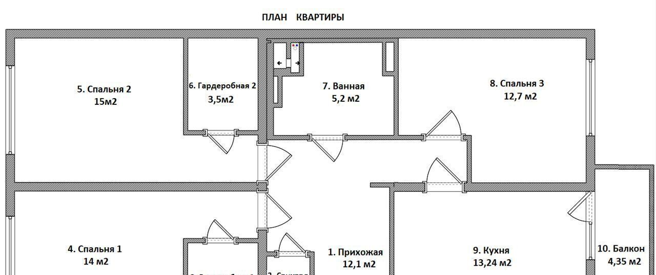 квартира г Санкт-Петербург метро Лесная пр-кт Большой Сампсониевский 70к/3 фото 18