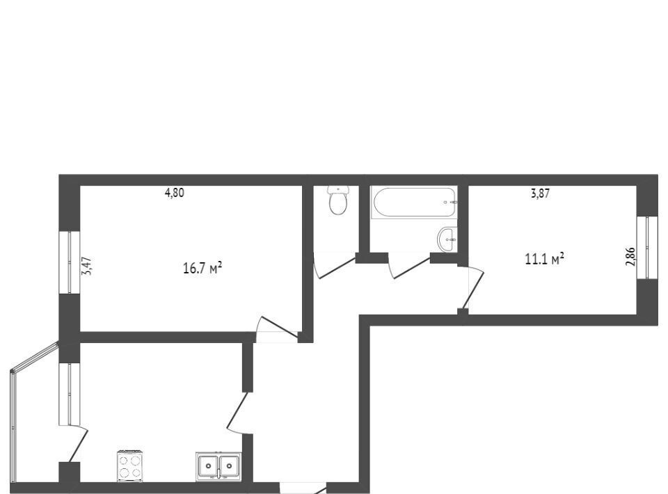 квартира г Сургут ул Губкина 5 5-5А фото 2