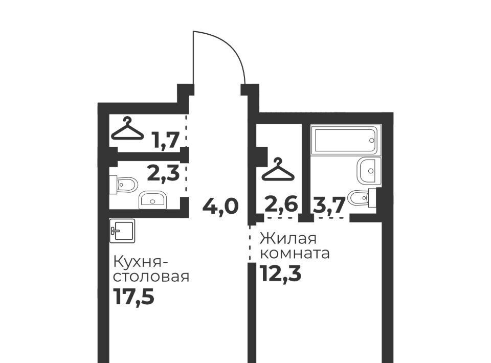 квартира г Челябинск п Бабушкина р-н Калининский ЖК «Голос Кашириных» фото 1