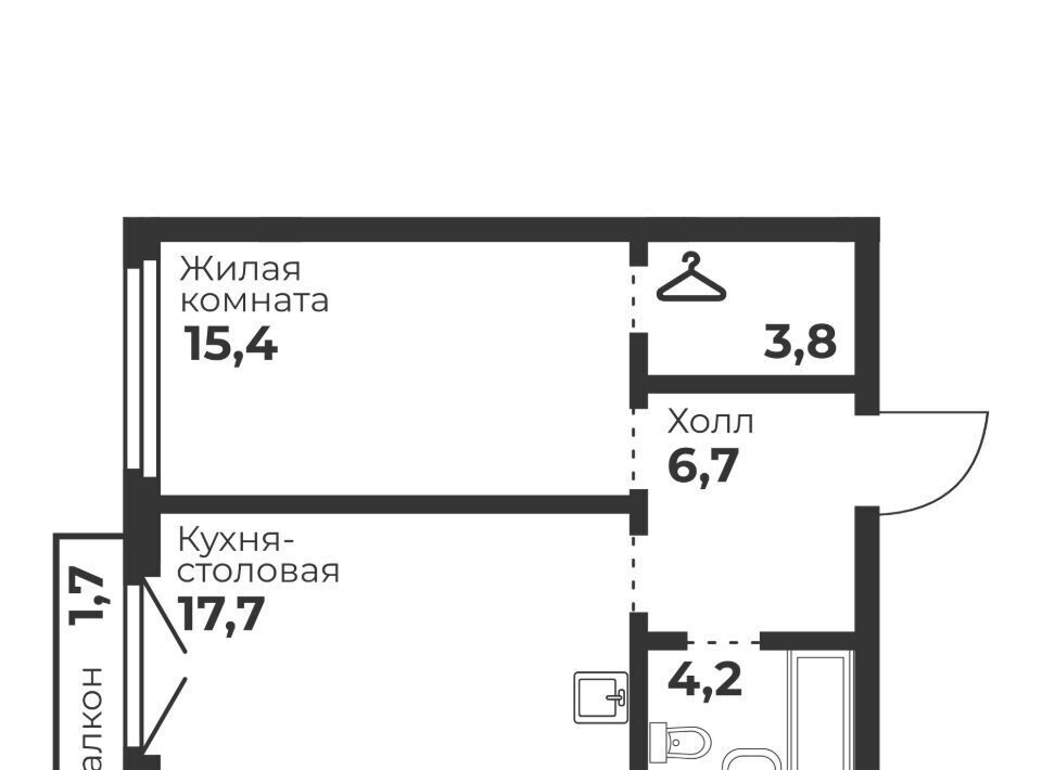 квартира г Челябинск п Бабушкина р-н Калининский ЖК «Голос Кашириных» фото 1