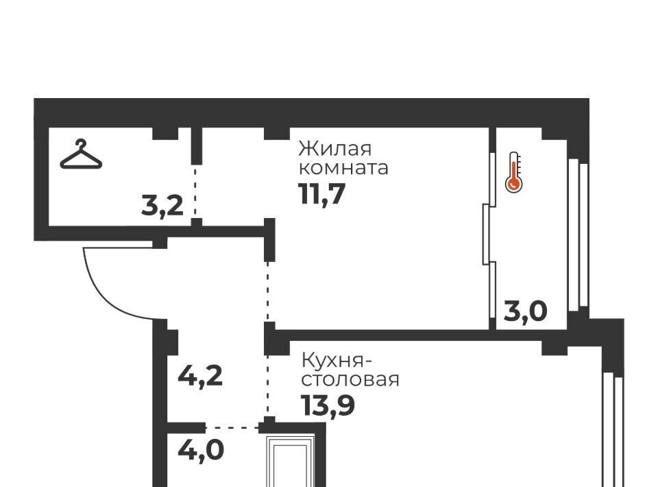 квартира г Челябинск п Бабушкина р-н Калининский ЖК «Голос Кашириных» фото 1