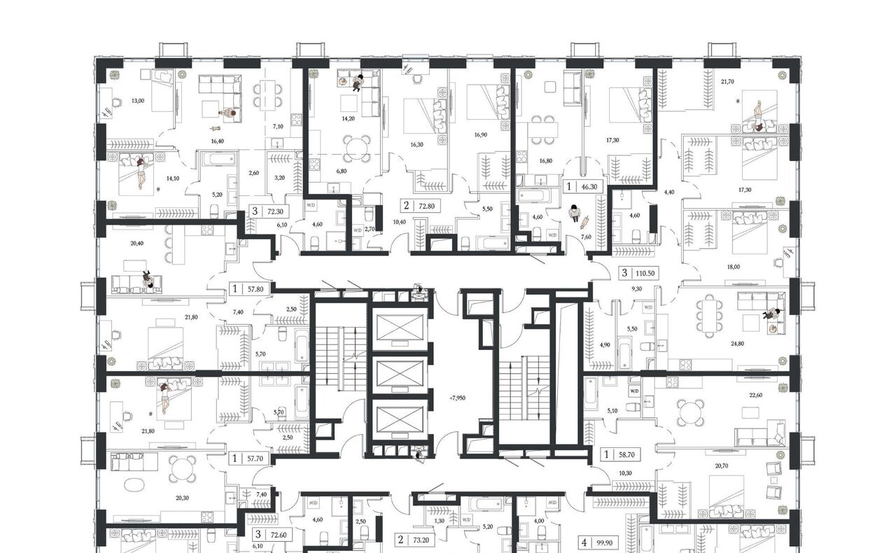квартира г Москва метро Технопарк пр-кт Андропова 9/1к 2 фото 2