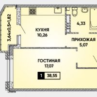 квартира г Краснодар р-н Прикубанский ул им. Григория Булгакова 8/1 муниципальное образование Краснодар фото 10