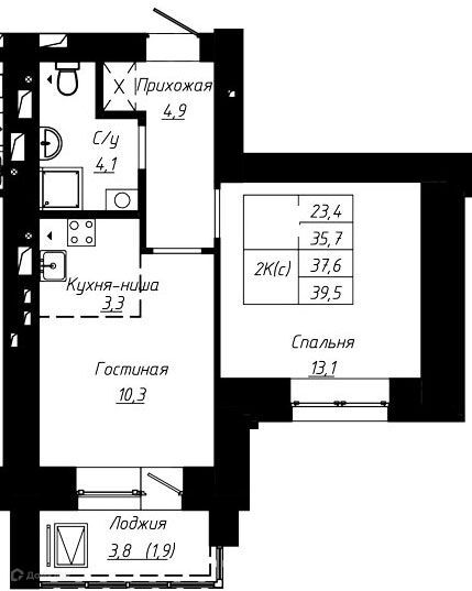 квартира г Барнаул р-н Центральный ул Чернышевского 189/1 городской округ Барнаул фото 1