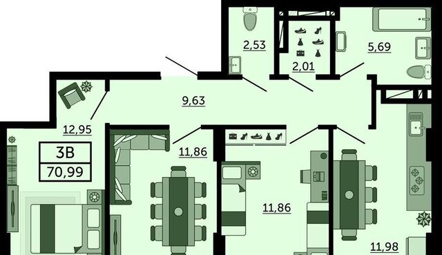 р-н Пролетарский Нахичевань ул 23-я линия 54с/12 ЖК «Город у реки» фото