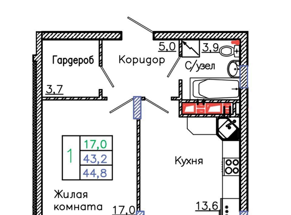 квартира г Старый Оскол р-н мкр Садовые кварталы 4 фото 1