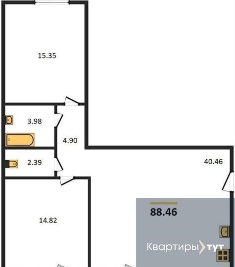 квартира р-н Новоусманский с Новая Усмань ул 70 лет Победы 11 ЖК «Времена года» Усманское 1-е сельское поселение фото 1