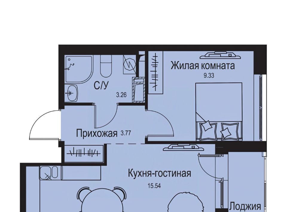 квартира р-н Всеволожский д Новосергиевка Заневское городское поселение, Улица Дыбенко фото 1