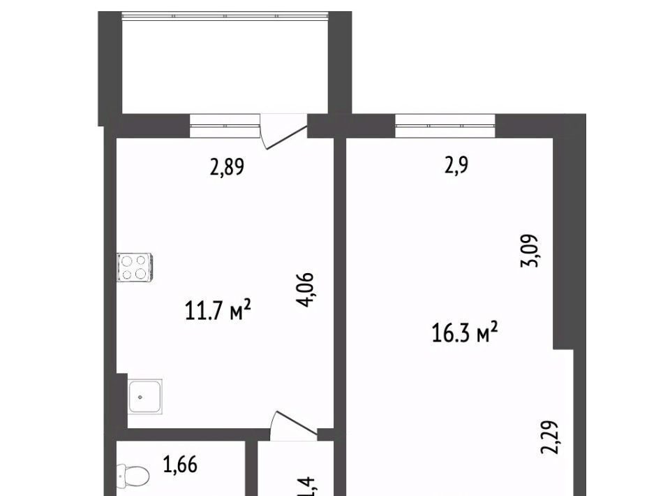 квартира г Новый Уренгой мкр Энтузиастов 3 фото 2