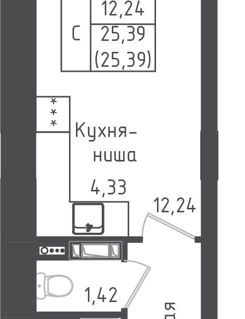 квартира городской округ Дмитровский д Рыбаки жилой комплекс Зелёный Город фото 1