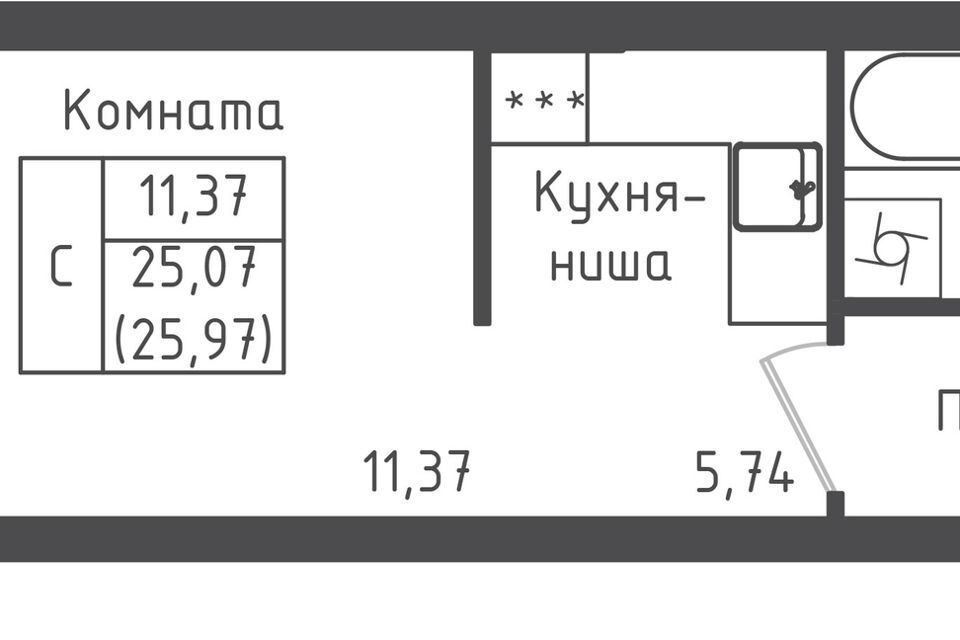 квартира городской округ Дмитровский д Рыбаки жилой комплекс Зелёный Город фото 1