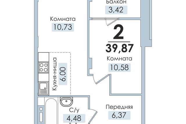 квартира р-н Тракторозаводский дом 93 городской округ Челябинск фото