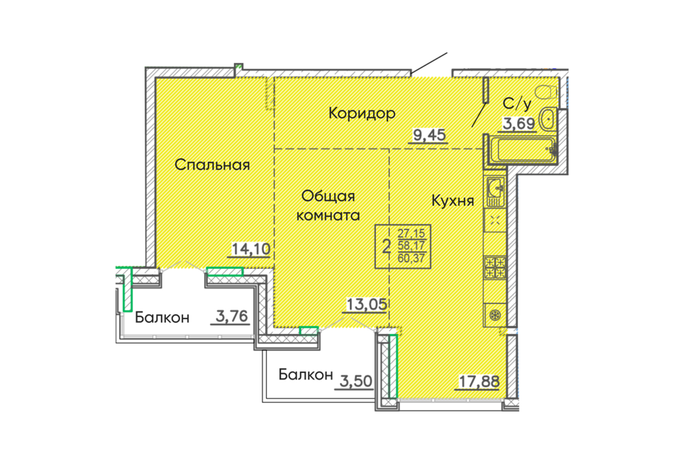 квартира г Улан-Удэ р-н Октябрьский Улан-Удэ городской округ, Октябрьский фото 1