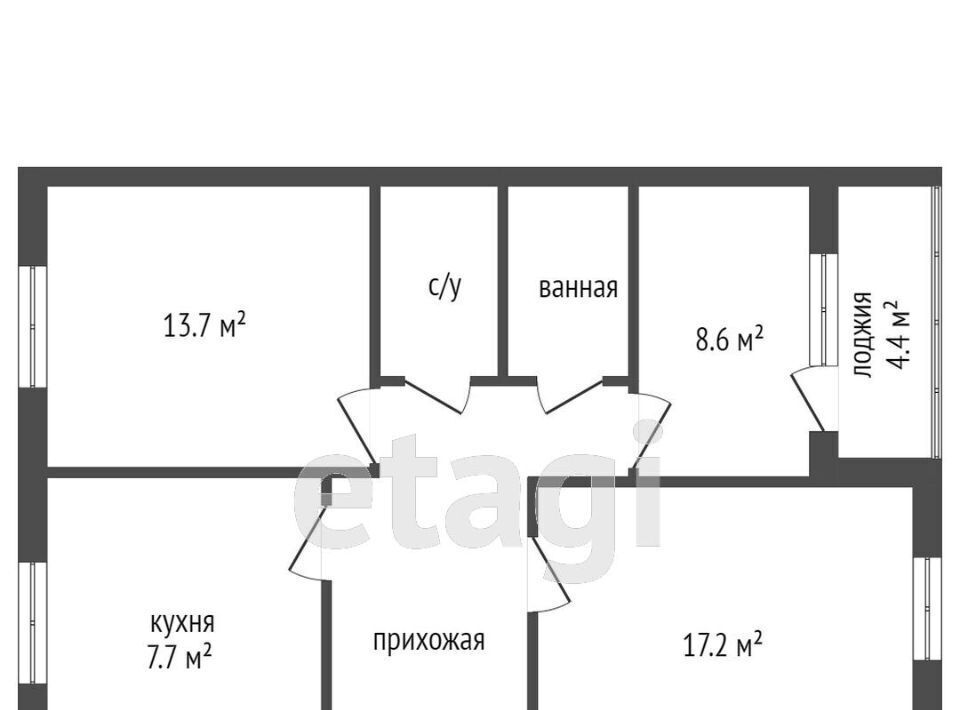 квартира г Красноярск р-н Советский Северный ул Мате Залки 16 фото 24