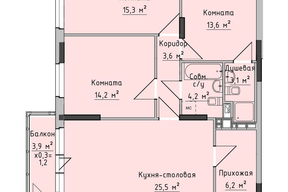 квартира г Ижевск р-н Октябрьский Север городской округ Ижевск, жилой комплекс Холмогоровский фото 1