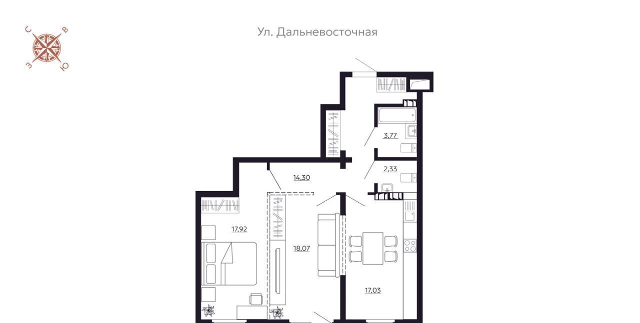 квартира г Иркутск р-н Октябрьский наб. Верхняя фото 3