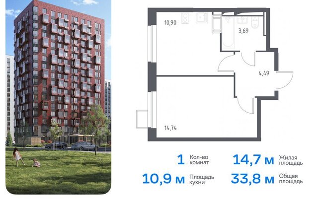 д Мисайлово ЖК «Пригород Лесное» к 5. 2, Домодедовская фото