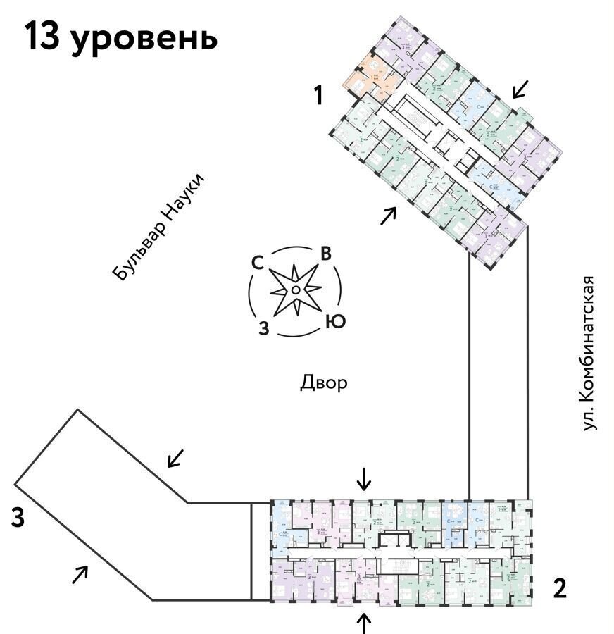 квартира г Тюмень р-н Калининский ул Комбинатская 16 ЖК «Авторский» корп. 1 фото 10