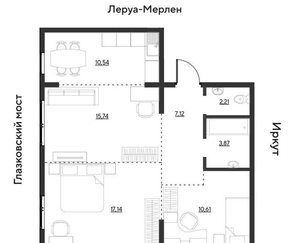 квартира р-н Свердловский Свердловский административный округ, Жилой квартал «Затон» фото