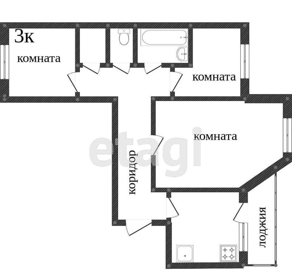 квартира г Сургут р-н Восточный пр-кт Пролетарский 12 Тюменская обл. фото 27