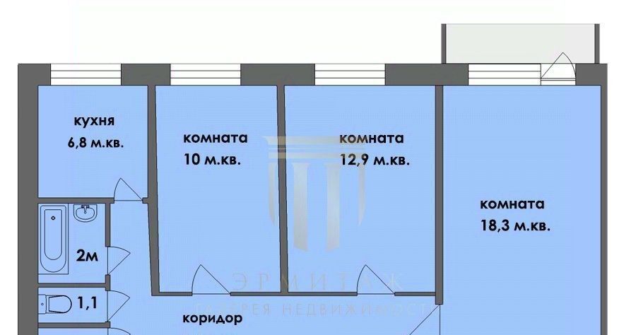 квартира г Санкт-Петербург пр-кт Космонавтов 94 Звездная фото 2